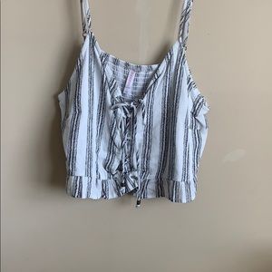 Black & White Crop Top